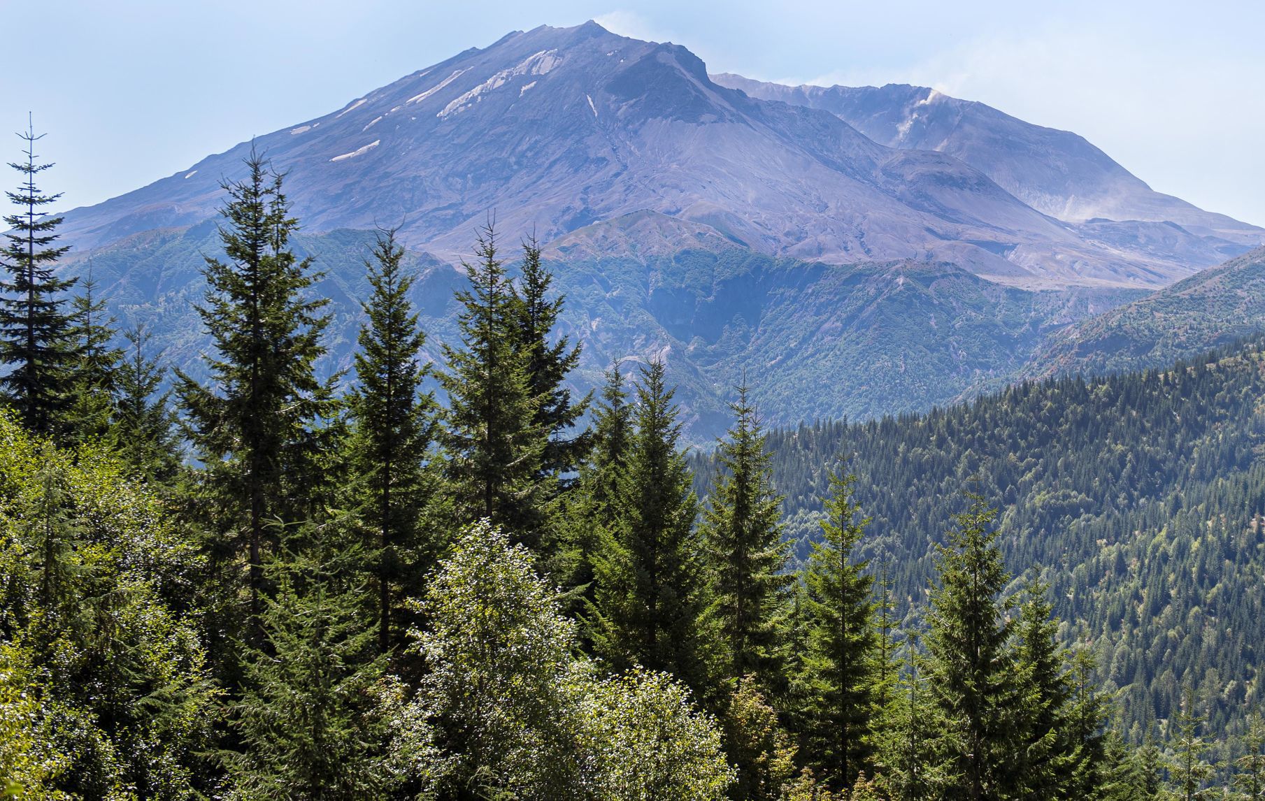 Mount St. Helens crater